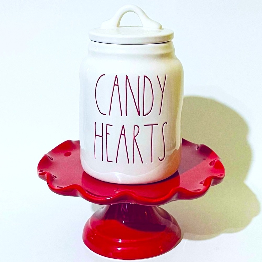 Rae Dunn Candy Hearts canister